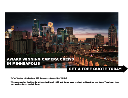 Camera Crews in Minneapolis MN