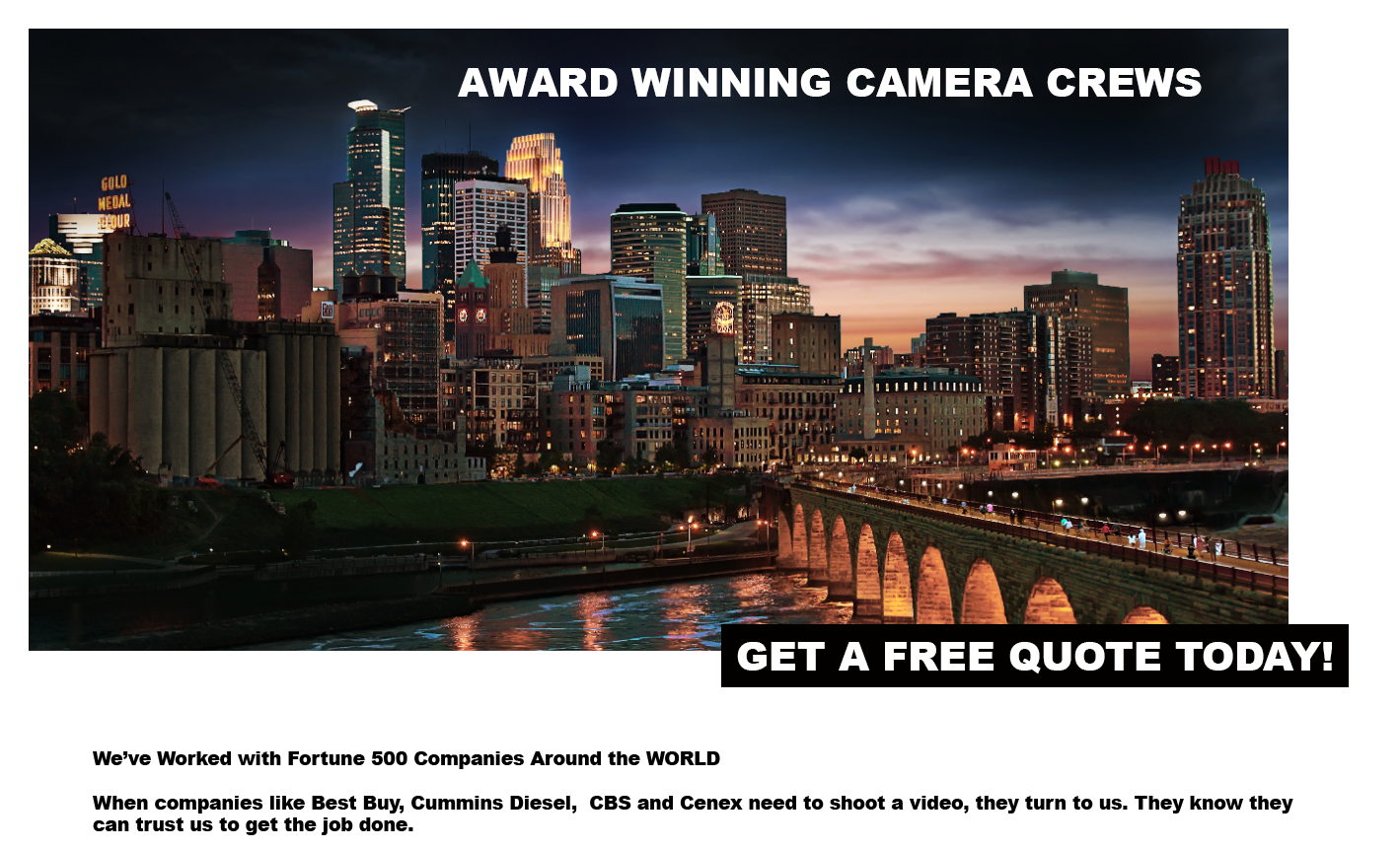 Best Camera Crew in Minneapolis St Paul Video Production